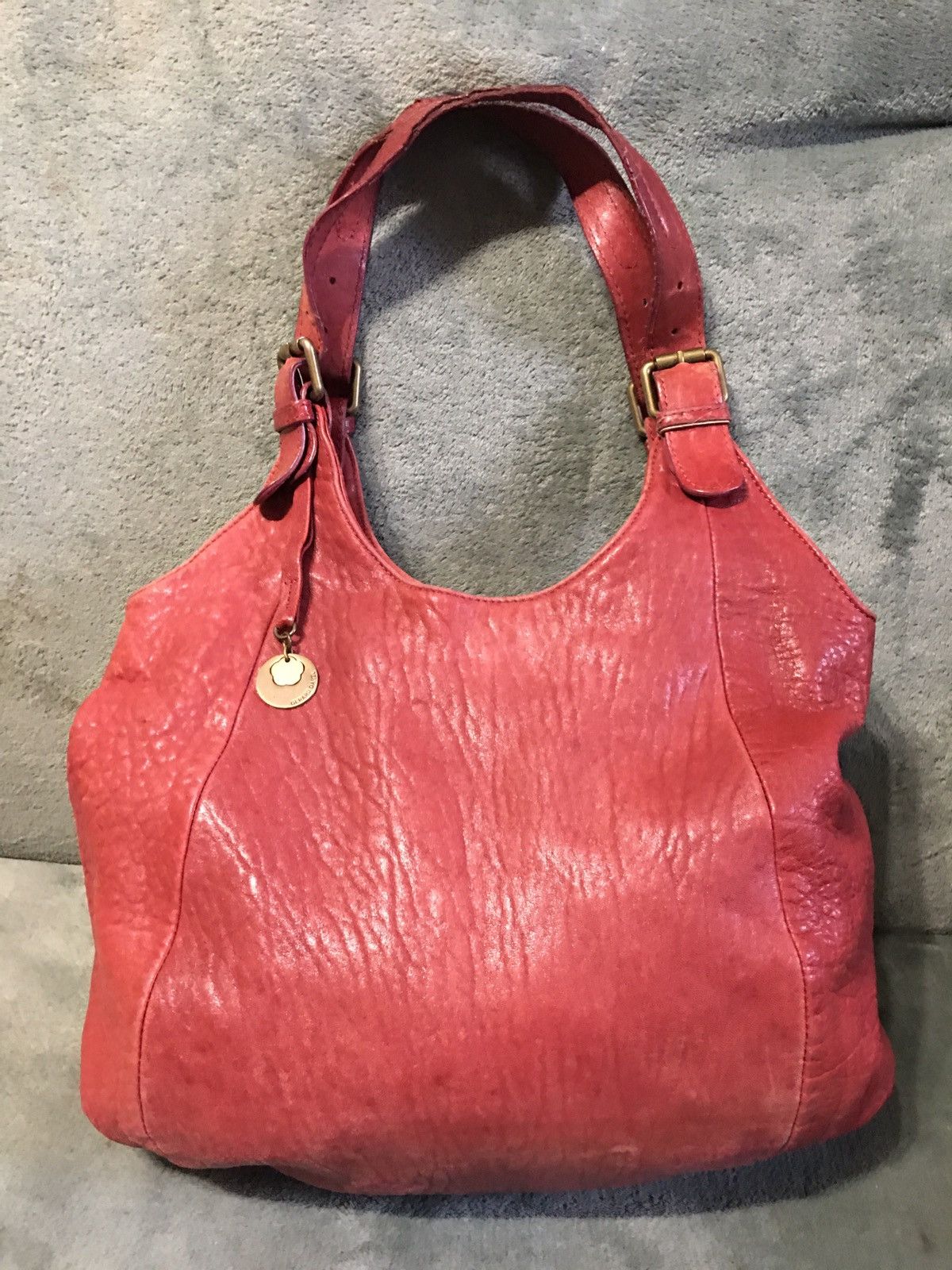 Gerard Darel Gerard Darel Lamb Leather Red Shoulder Hobo Bag Size ONE SIZE - 1 Thumbnail