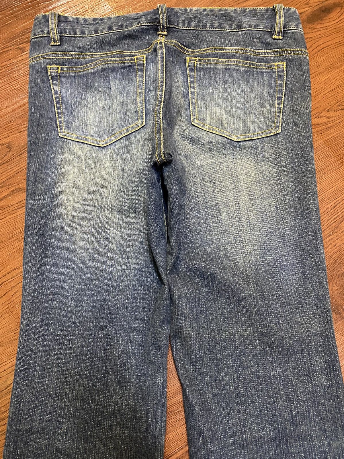 Japanese Brand Vintage Japanese Blue Wash Distressed Denim Flare Jeans Size US 31 - 4 Thumbnail