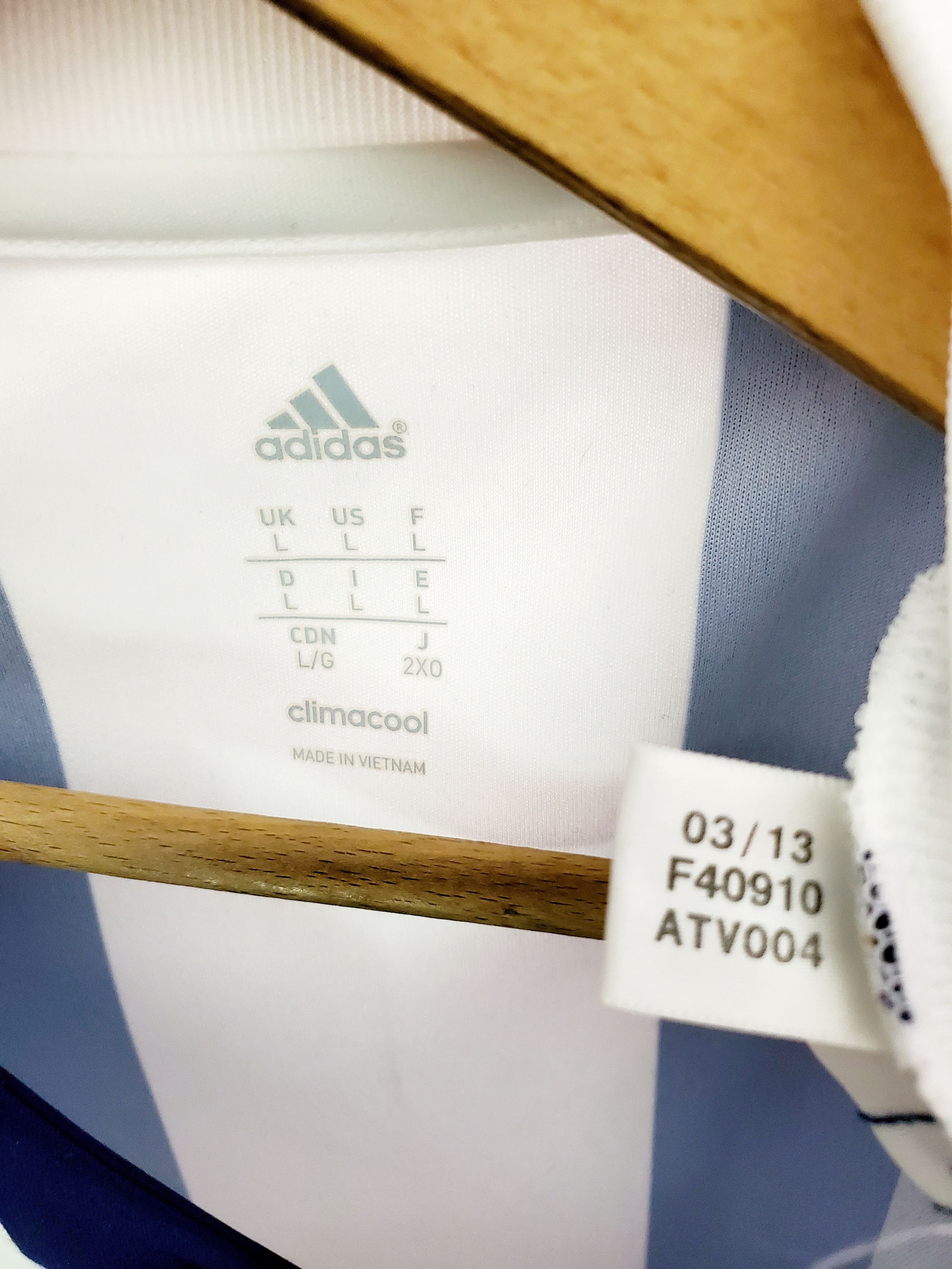Adidas WEST BROMWICH JERSEY 2013 2014 HOME Jersey perfect condition Size US L / EU 52-54 / 3 - 3 Thumbnail