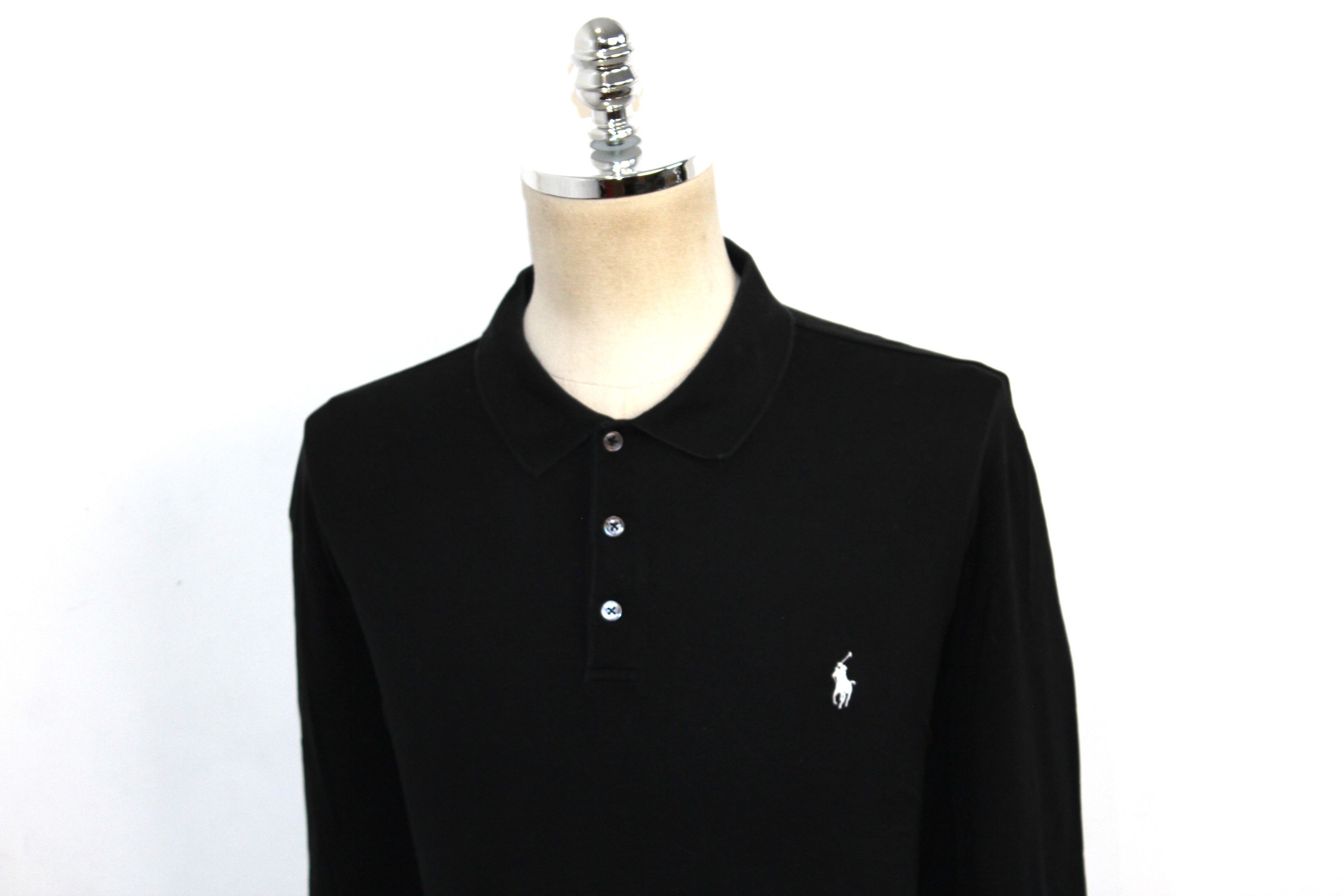 Polo Ralph Lauren RALPH LAUREN Long Sleeve Black Polo Shirt 2XL Size US XXL / EU 58 / 5 - 3 Thumbnail