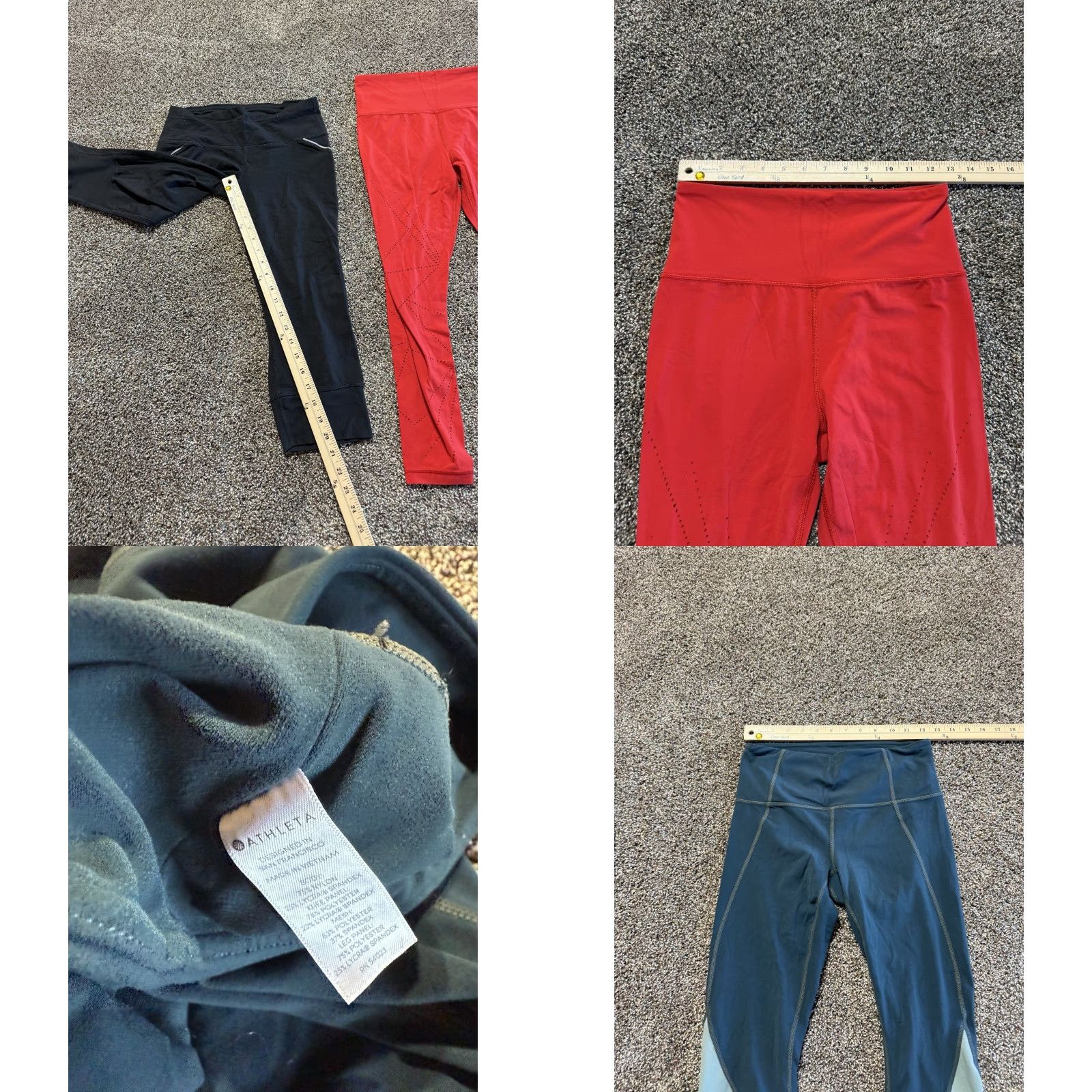 Athleta Athleta Leggings Women Size S Multicolor Lot 3 Workout Pants 3282 Size 28" / US 6 / IT 42 - 9 Thumbnail