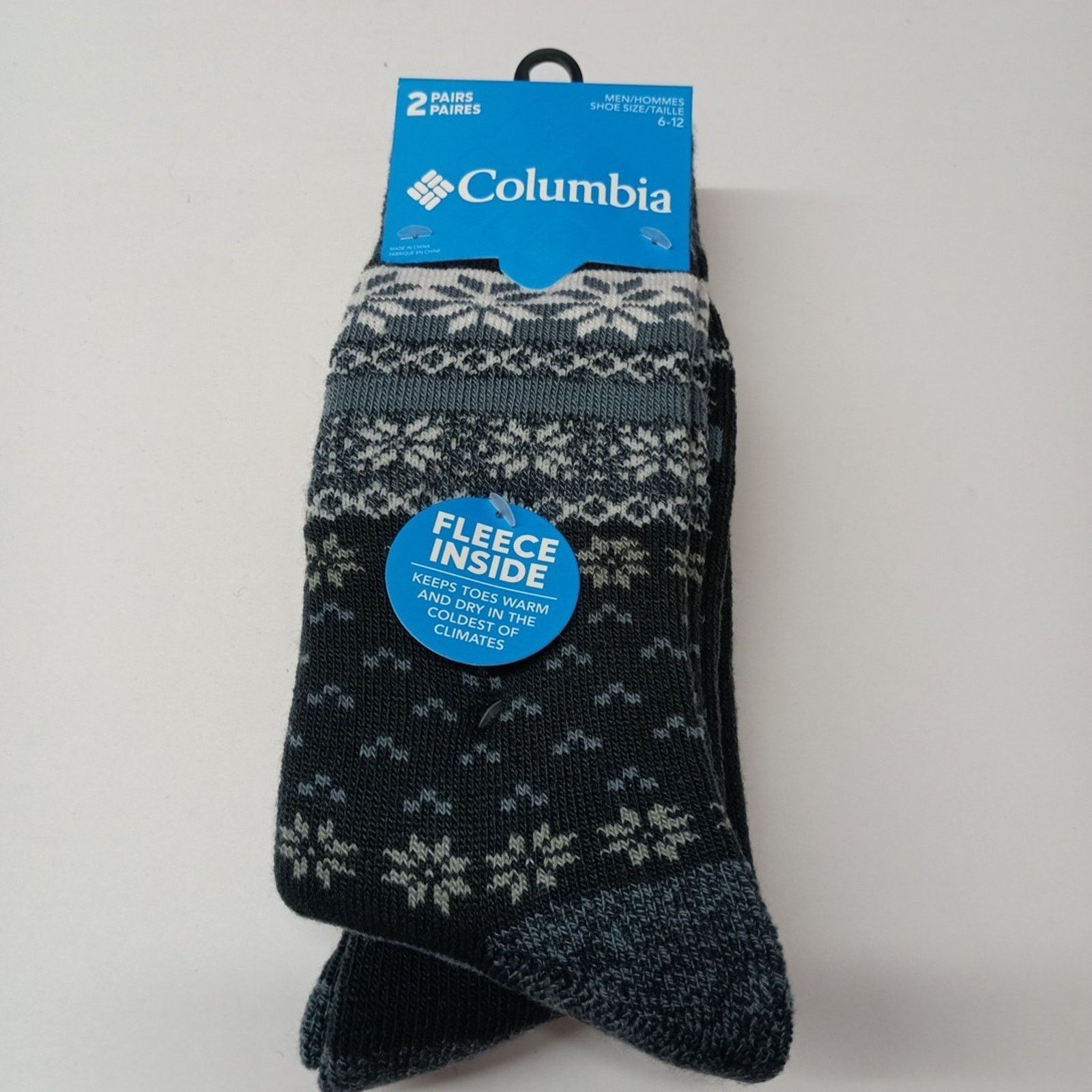 Columbia Columbia Men's 2 Pack Crew Socks Fleece Men’s Size 6-12 Navy Size ONE SIZE - 1 Thumbnail