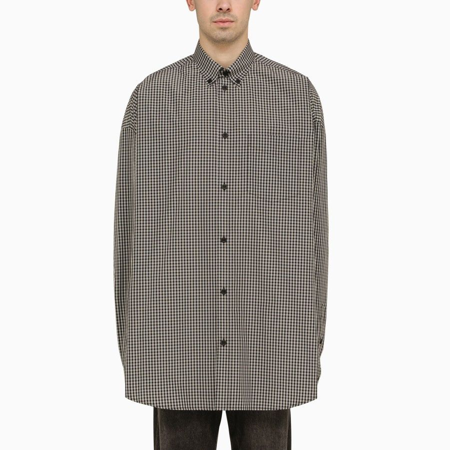 image of Balenciaga O1D2Blof0224 Shirt In Black, Men's (Size Medium)