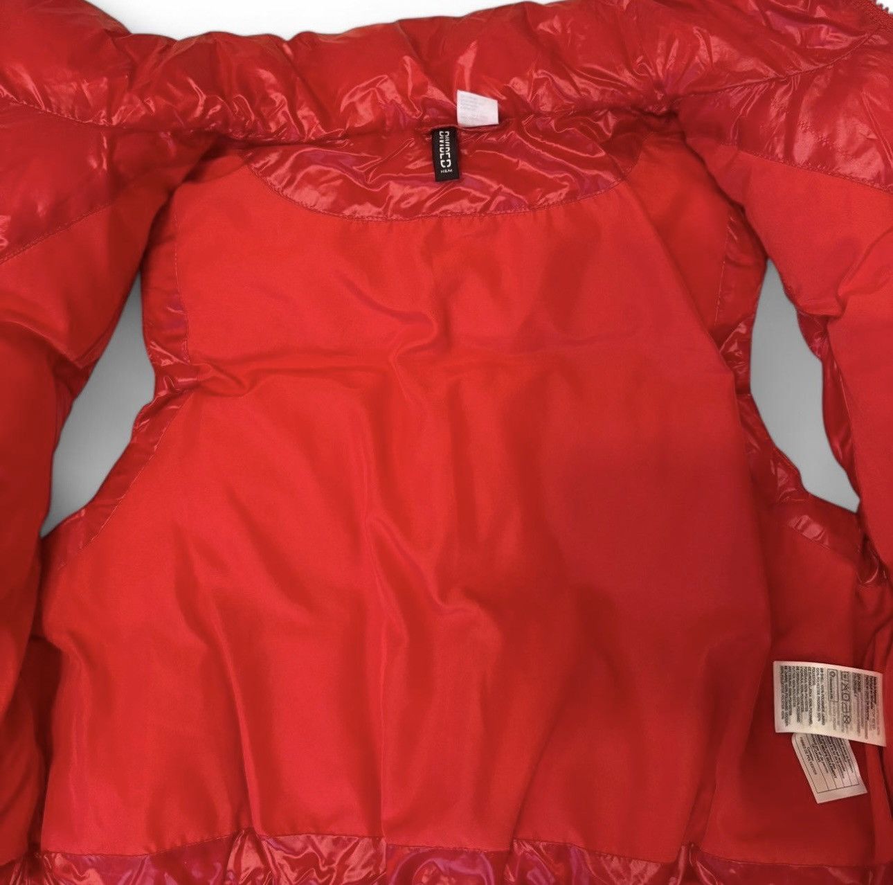 H&M Red Puffer Vest Size S / US 4 / IT 40 - 3 Thumbnail