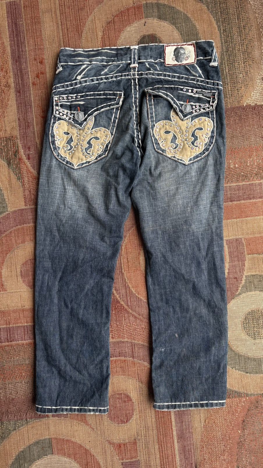 Japanese Brand Laguna Beach Denim Jeans Skull Hysteric Style Size US 33 - 2 Thumbnail