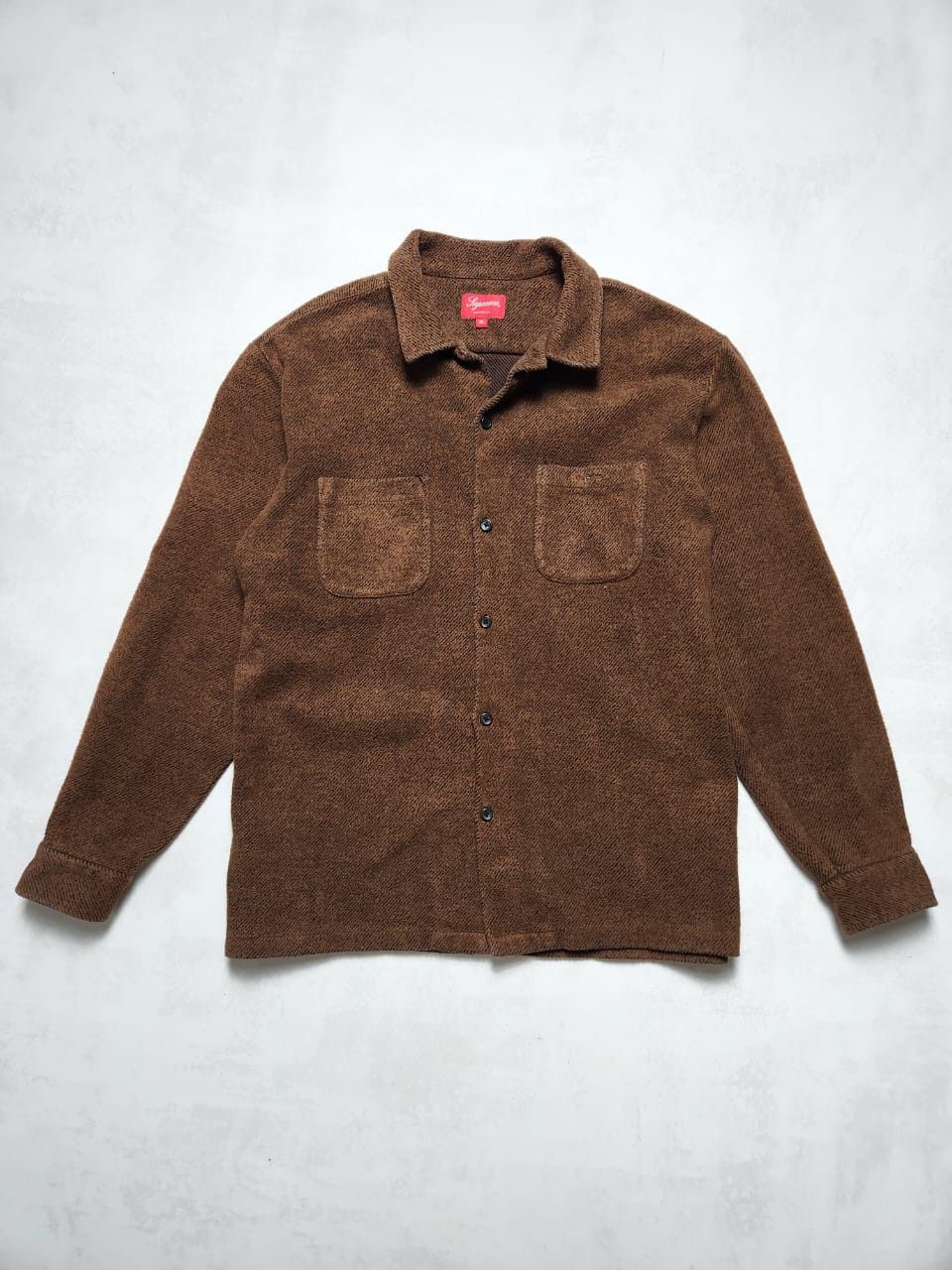 Supreme Supreme Brown Flannel Ribbed Jacket Size US XL / EU 56 / 4 - 1 Thumbnail