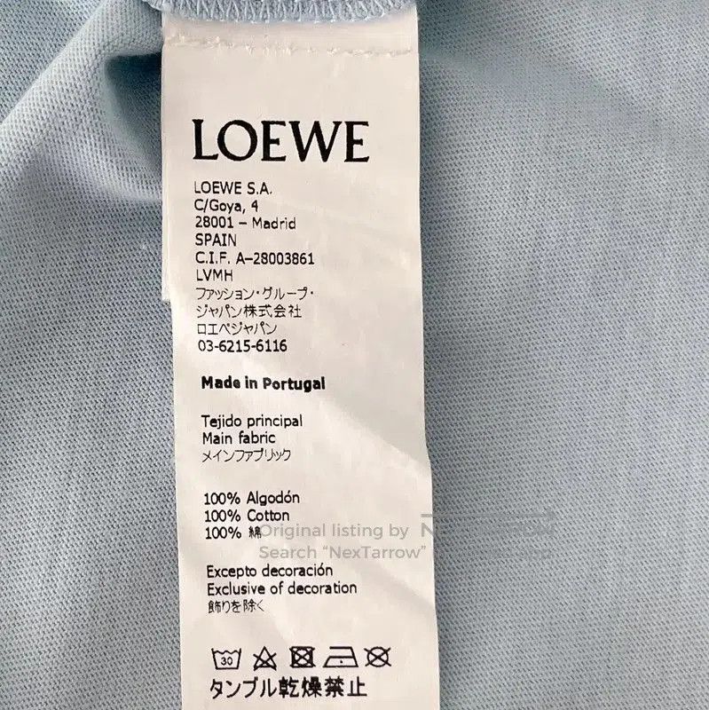 Loewe Loewe Summer Blue Cotton Short Sleeve T-Shirt . Size S / US 4 / IT 40 - 8 Thumbnail