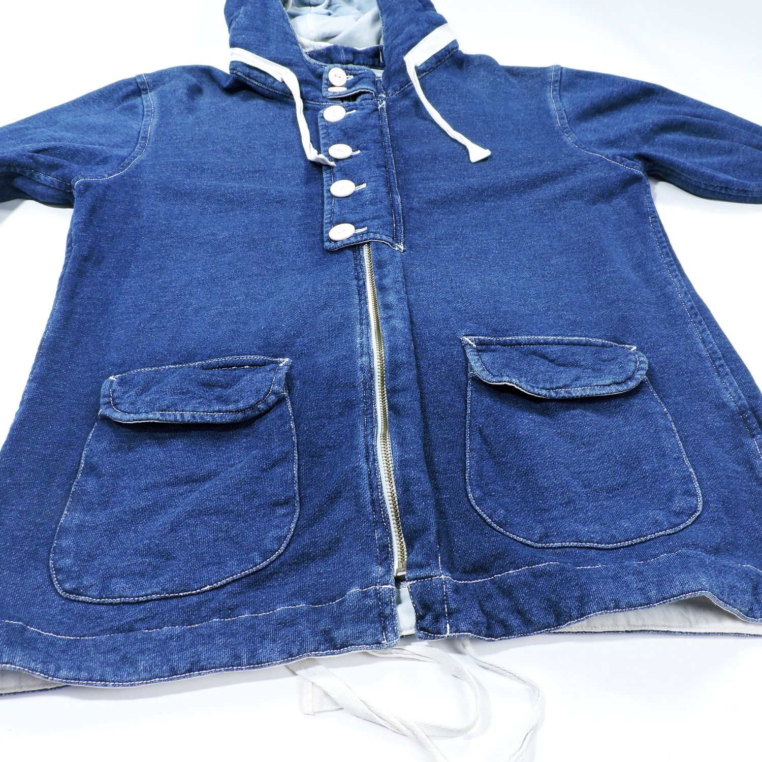Japanese Brand HOUSTON UNION MADE NAVAL EQUIP SMOCK INDIGO DENIM JACKET Size US M / EU 48-50 / 2 - 7 Thumbnail
