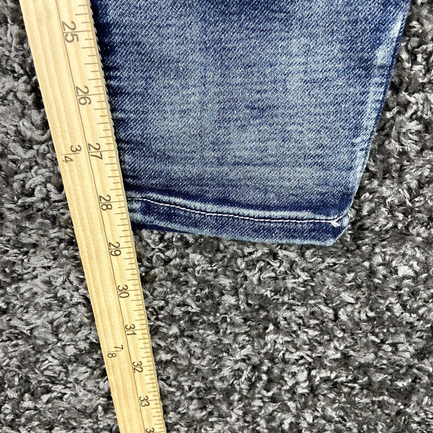 Vintage Maurices Jeans Skinny Distressed Blue Medium Women M Regular Size 32" / US 10 / IT 46 - 7 Thumbnail