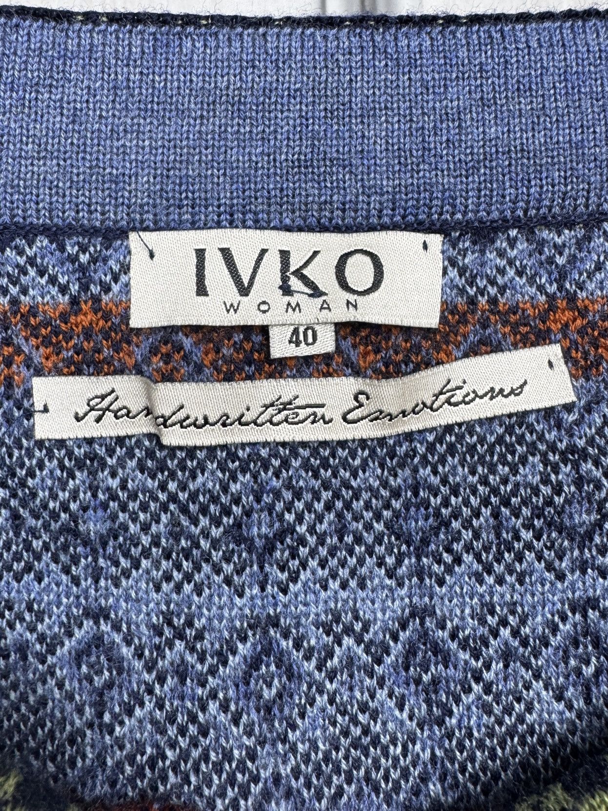 Other IVKO Handwritten Emotions Wool Jacquard Geometric Skirt 40 Size 32" / US 10 / IT 46 - 6 Thumbnail