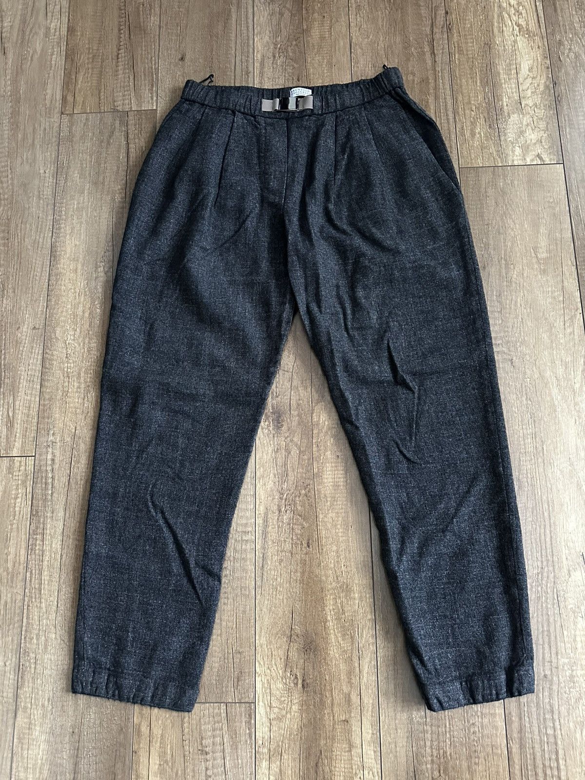 Brunello Cucinelli Brunello Cucinelli Wool Linen Trousers Pants Size 27" / US 4 / IT 40 - 1 Thumbnail