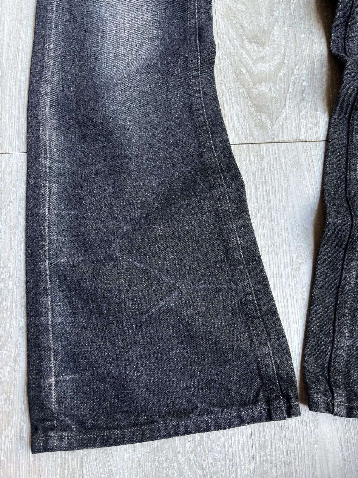 Japanese Brand VERTGARMENTS lace up flare jeans Size US 29 - 3 Thumbnail