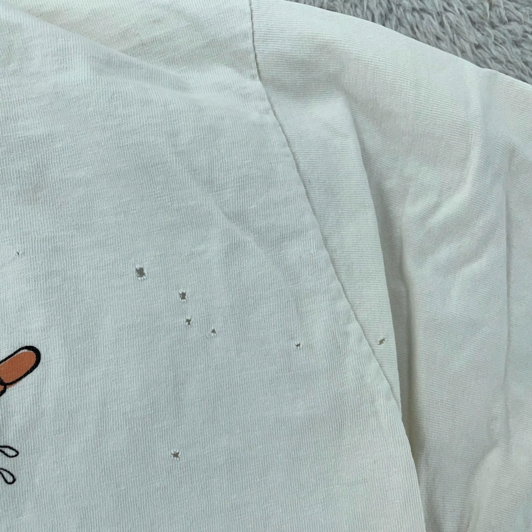 Vintage Trashed Vintage Bass Pro Shops Shirt M/L Fishing Cartoon It's A Keeper Joke Tee Mens White Crew Neck Short Sleeve Graphic Print Fun Size US M / EU 48-50 / 2 - 5 Thumbnail