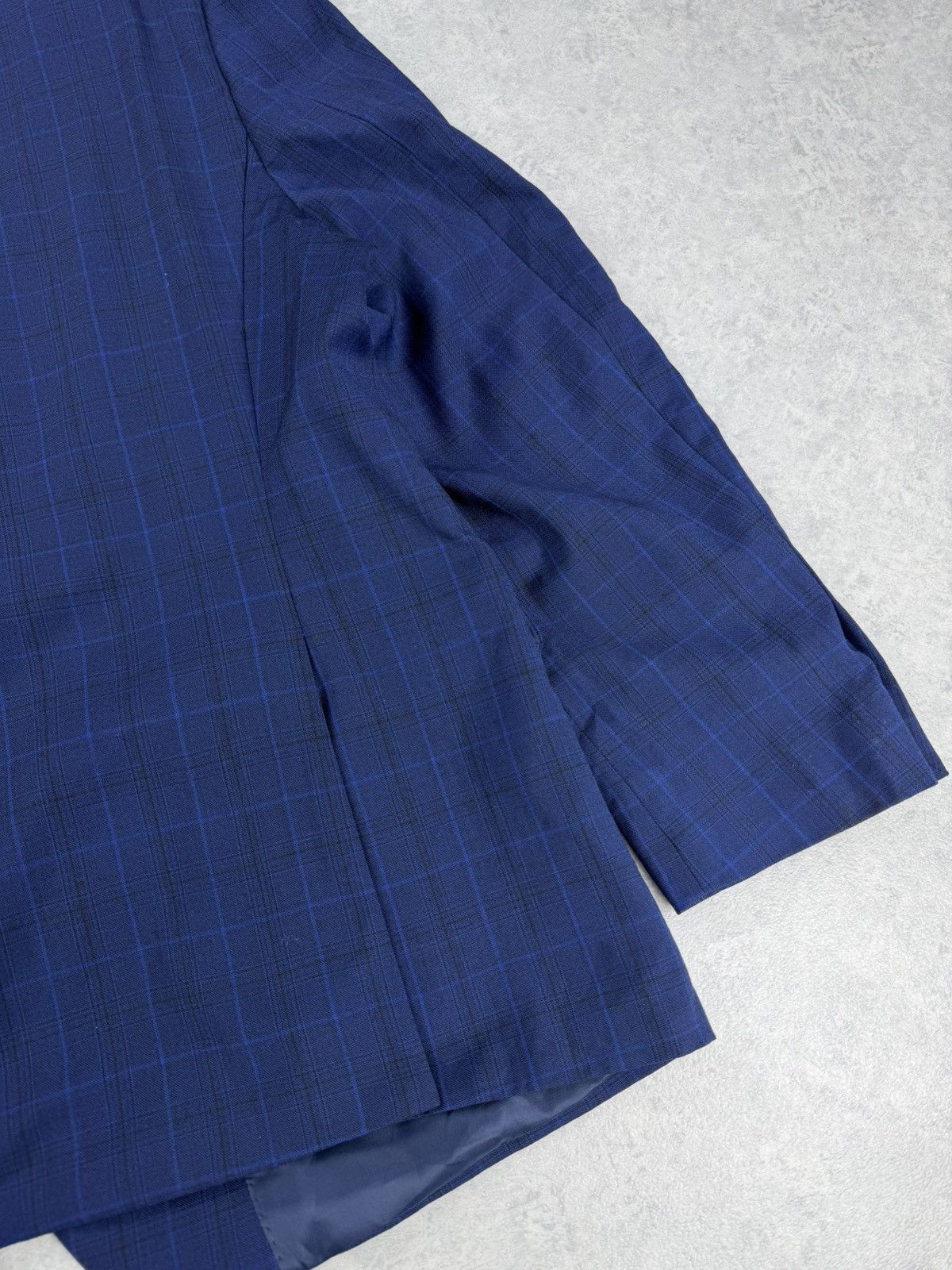 Ralph Lauren Ralph Lauren Blue Check Wool Blazer 48R Mens Sport Coat Size 48R - 15 Thumbnail