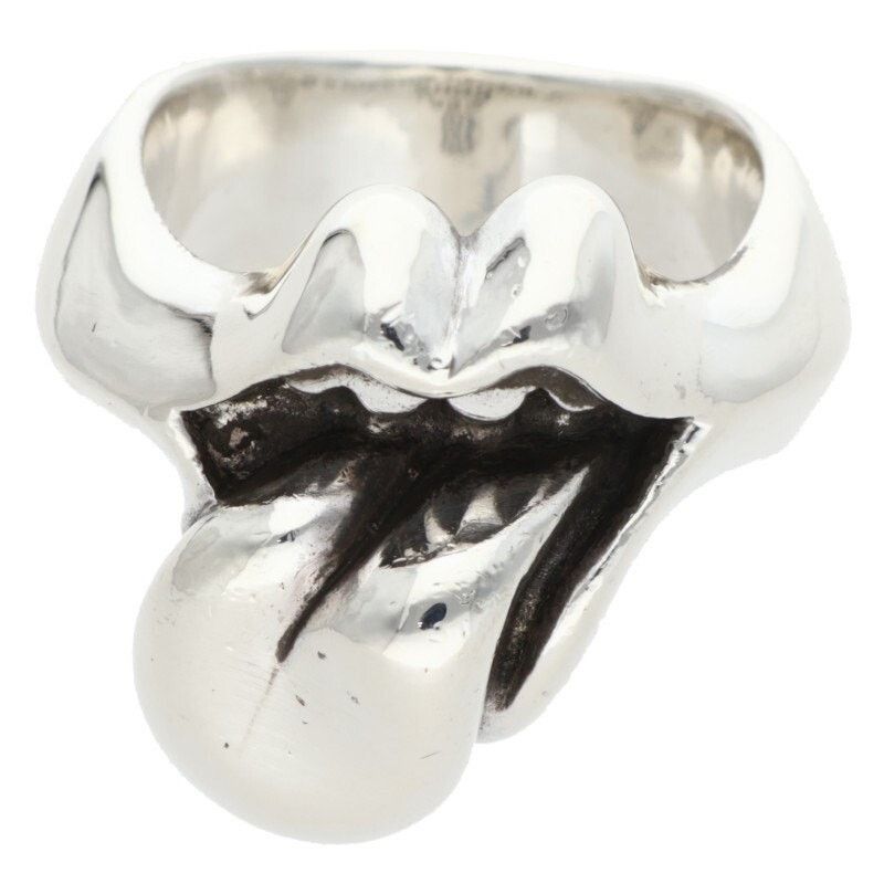 Chrome Hearts Chrome Hearts LIP TONGUE-MD Silver Ring Size ONE SIZE - 1 Thumbnail