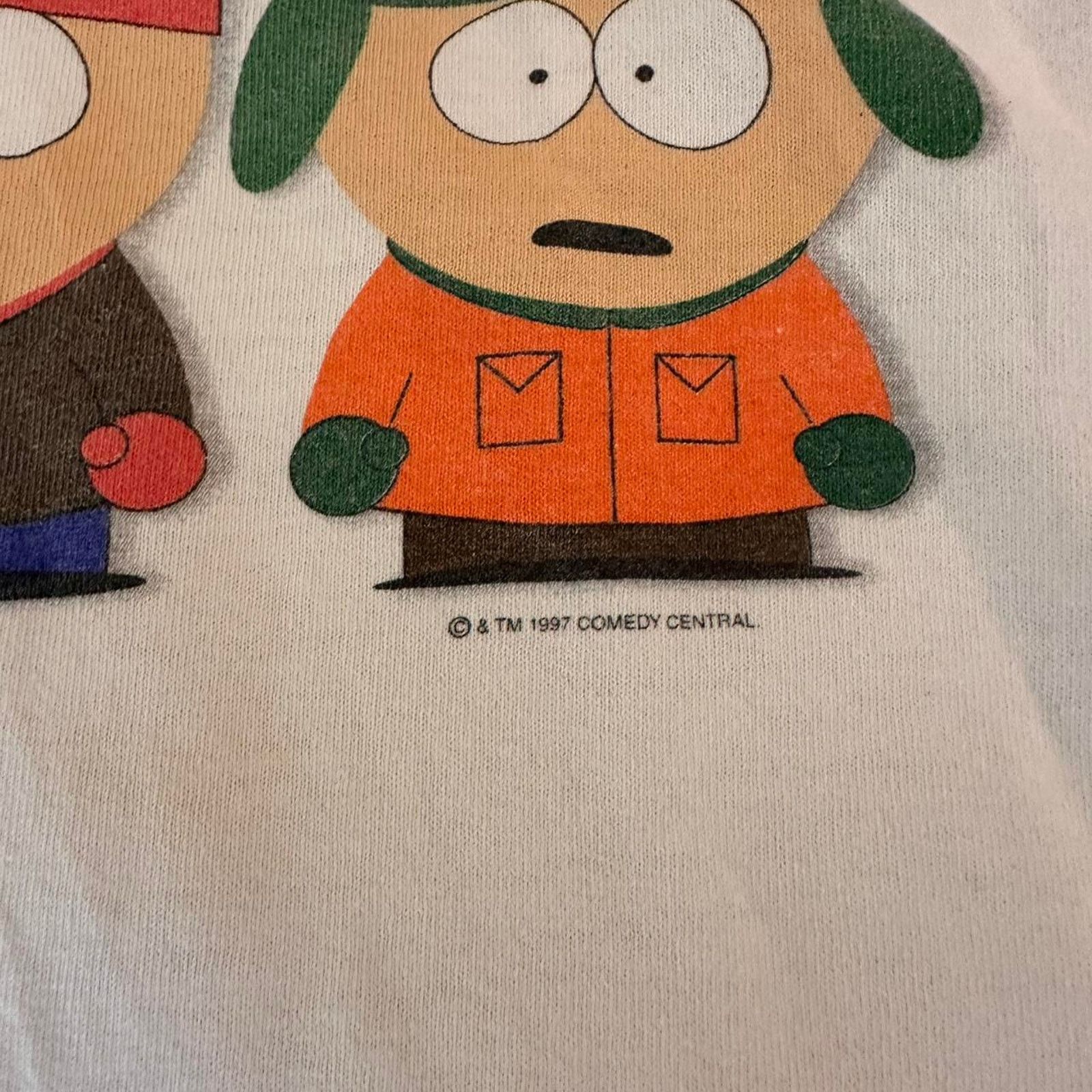 Cartoon Network × Vintage Vintage 1997 South Park Cartoon Shirt Size US XL / EU 56 / 4 - 2 Thumbnail