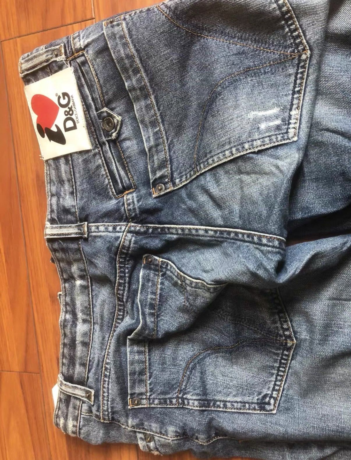 Dolce & Gabbana Dolce&Gabbana Distressed Straight-Leg Jeans J16 Size US 28 / EU 44 - 2 Thumbnail