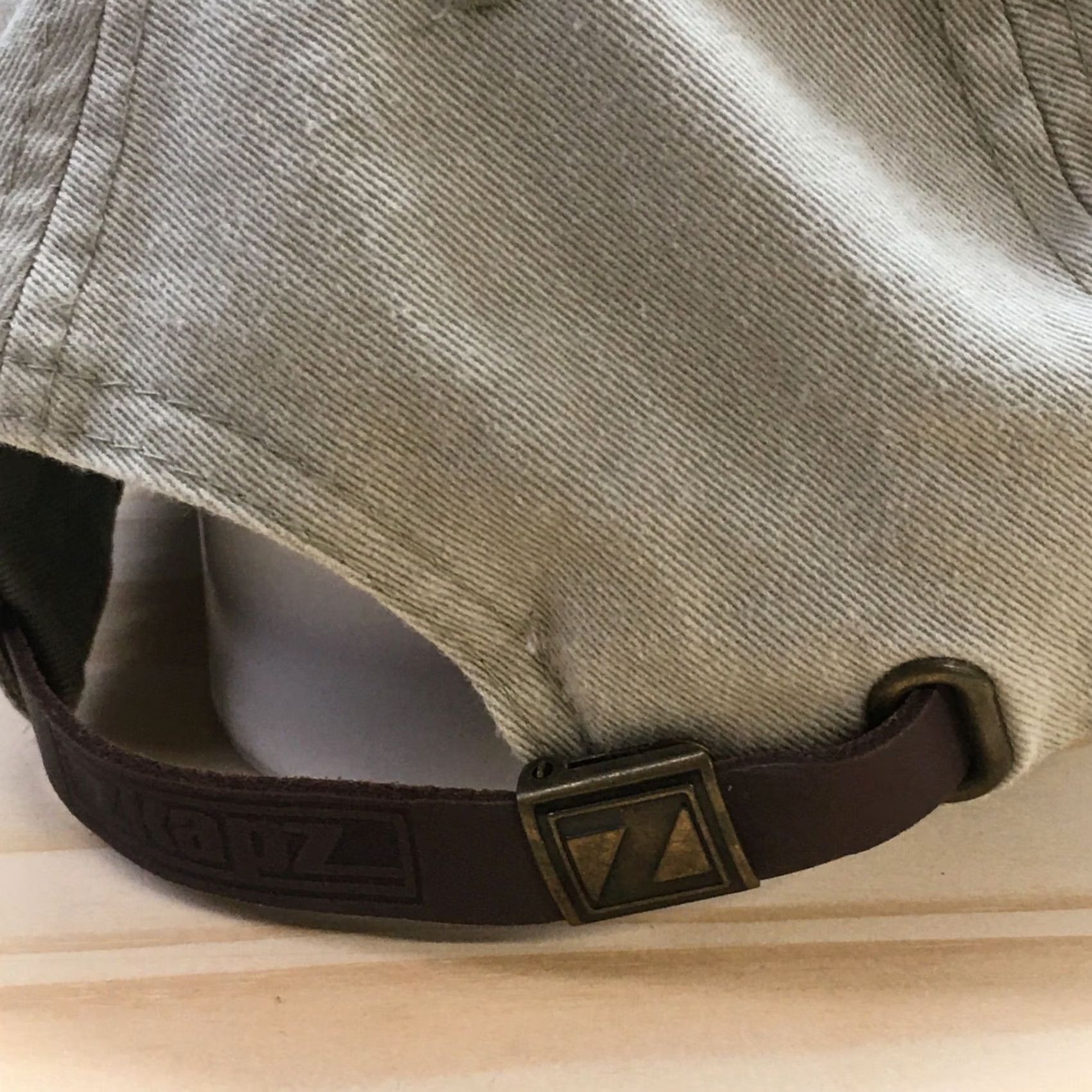 Vintage Zkapz Baseball Cap Hat Mens Beige One Size Curved Brim Casual Stock Part Stock Adjustable Size ONE SIZE - 7 Thumbnail