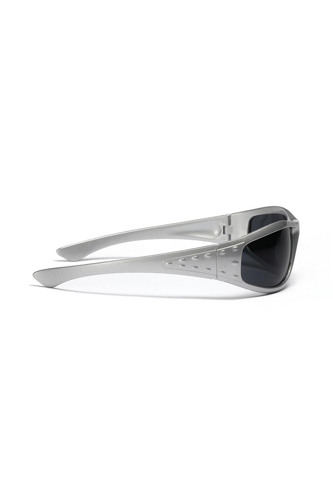 Other Vtg Y2k Avant Garde Futuristic Sunglasses Silver Unisex OS Size ONE SIZE - 4 Thumbnail