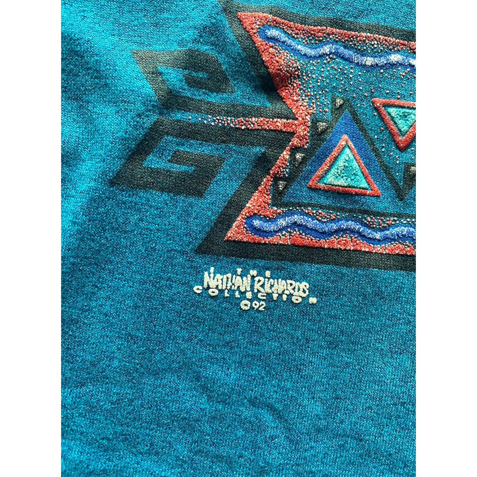 TEE JAYS VINTAGE Teejays HEF-T Single Stitch T Shirt Mens XL Blue 1990s Nathan Richards Tee-Jays Mens Shirt Blue XL Vintage Size US XL / EU 56 / 4 - 5 Thumbnail