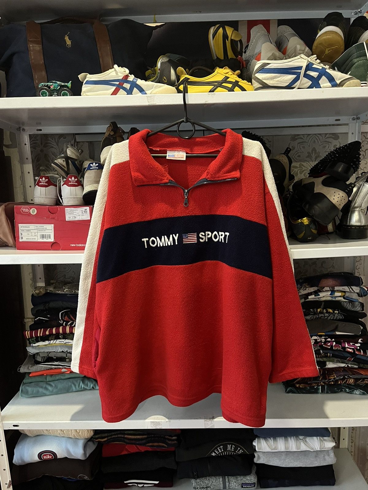 Tommy Hilfiger Mens Fleece Jacket Tommy Sport Hilfiger Vintage Size L Size US XL / EU 56 / 4 - 3 Thumbnail