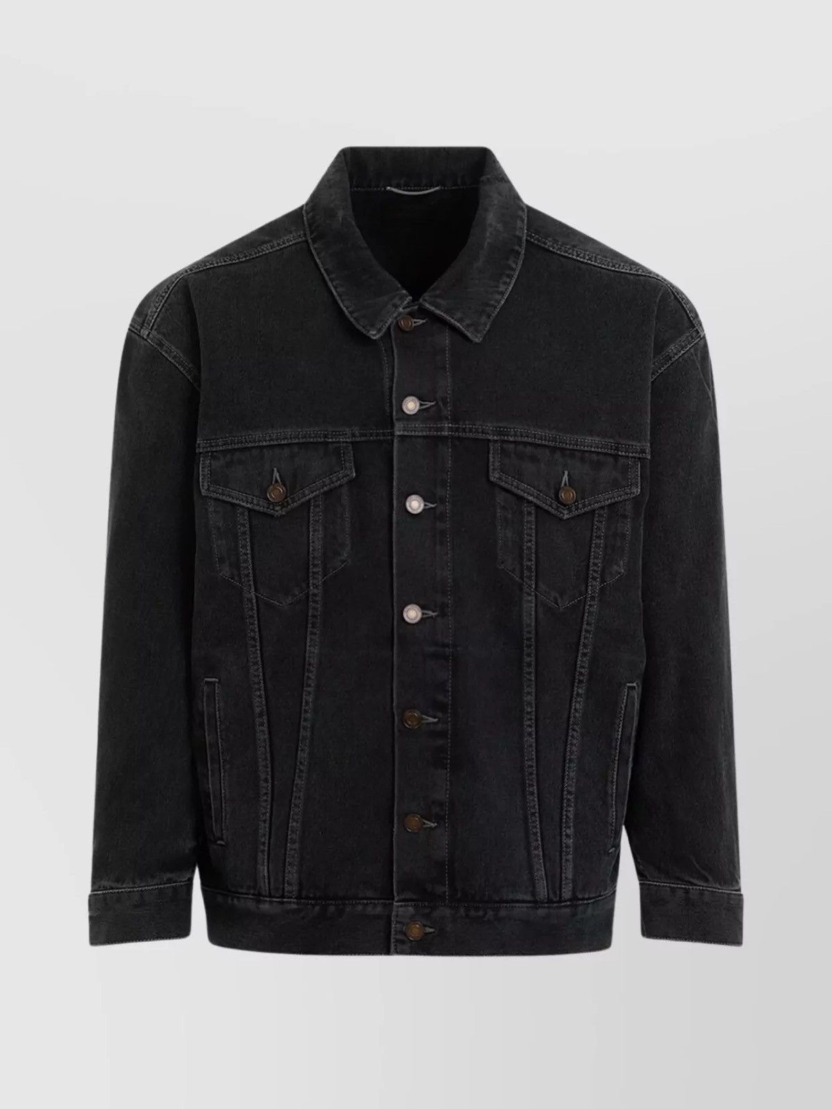 Saint Laurent Paris SAINT LAURENT EGG SHAPE DENIM JACKET BRAND NEW Size US L / EU 52-54 / 3 - 1 Thumbnail