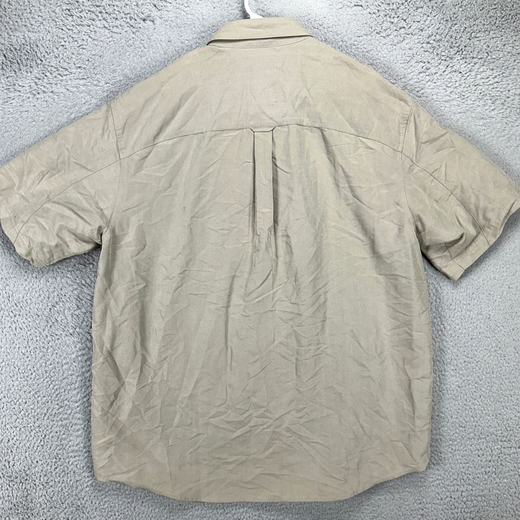 Vintage Columbia Shirt Button Down Mens 2XL Beige Authentic Fit Short Sleeve NEW Size US XXL / EU 58 / 5 - 4 Thumbnail