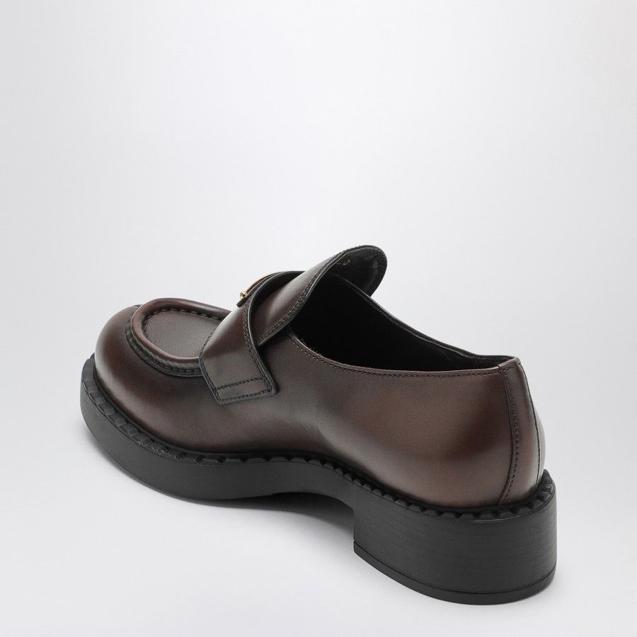 Prada o1d2blof0924 Leather Moccasin in Dark Brown Size US 6.5 / IT 36.5 - 4 Thumbnail