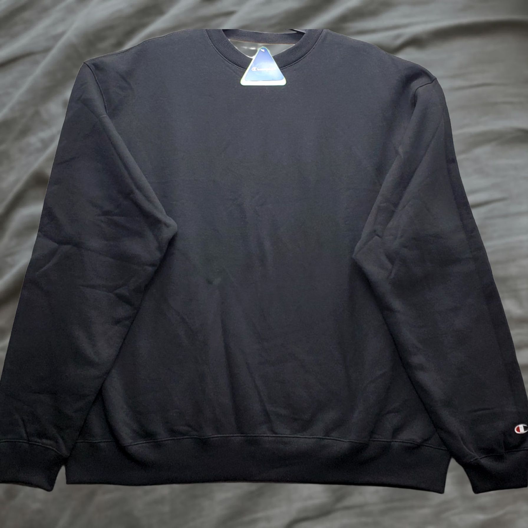 Champion Champion Sweatshirt Mens 2XL Black Raglan Pullover Shirt Casual Outdoor Game Size US XXL / EU 58 / 5 - 1 Thumbnail