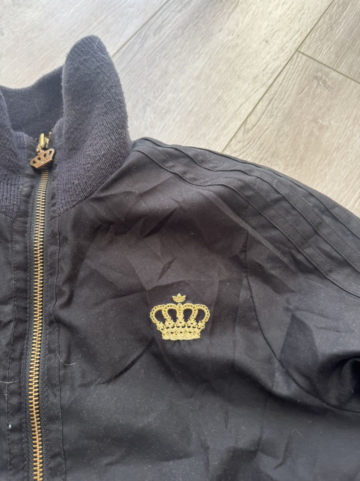 Adidas Vintage Y2K Adidas Faux Fur Down Brown Bomber Jacket Utility Size US L / EU 52-54 / 3 - 13 Thumbnail