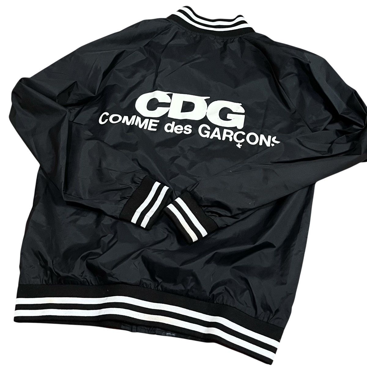 Good design shop cdg AD2015 logo nylon varsity jacket