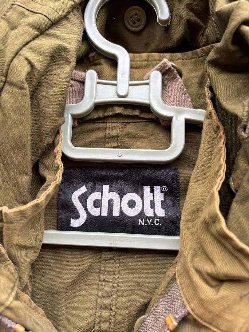 Schott Vintage Schott N.Y.C fishtale Parka with Rare Hoodies Design Size US L / EU 52-54 / 3 - 14 Thumbnail