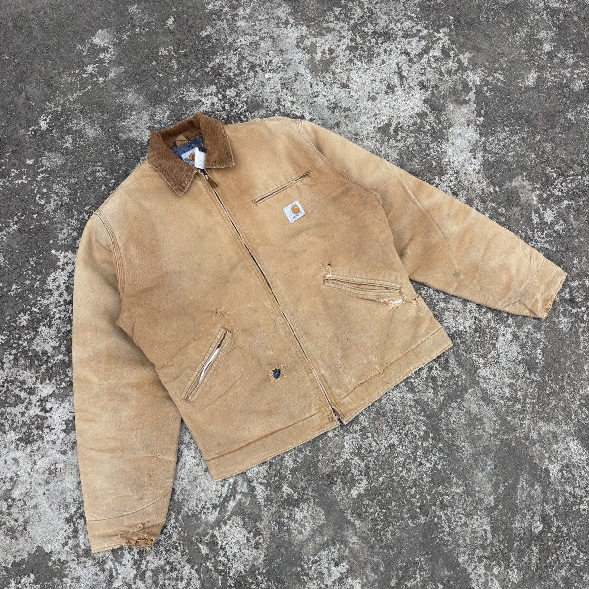 Carhartt Vintage Carhartt Detroit Tan Jacket Size US L / EU 52-54 / 3 - 11 Thumbnail