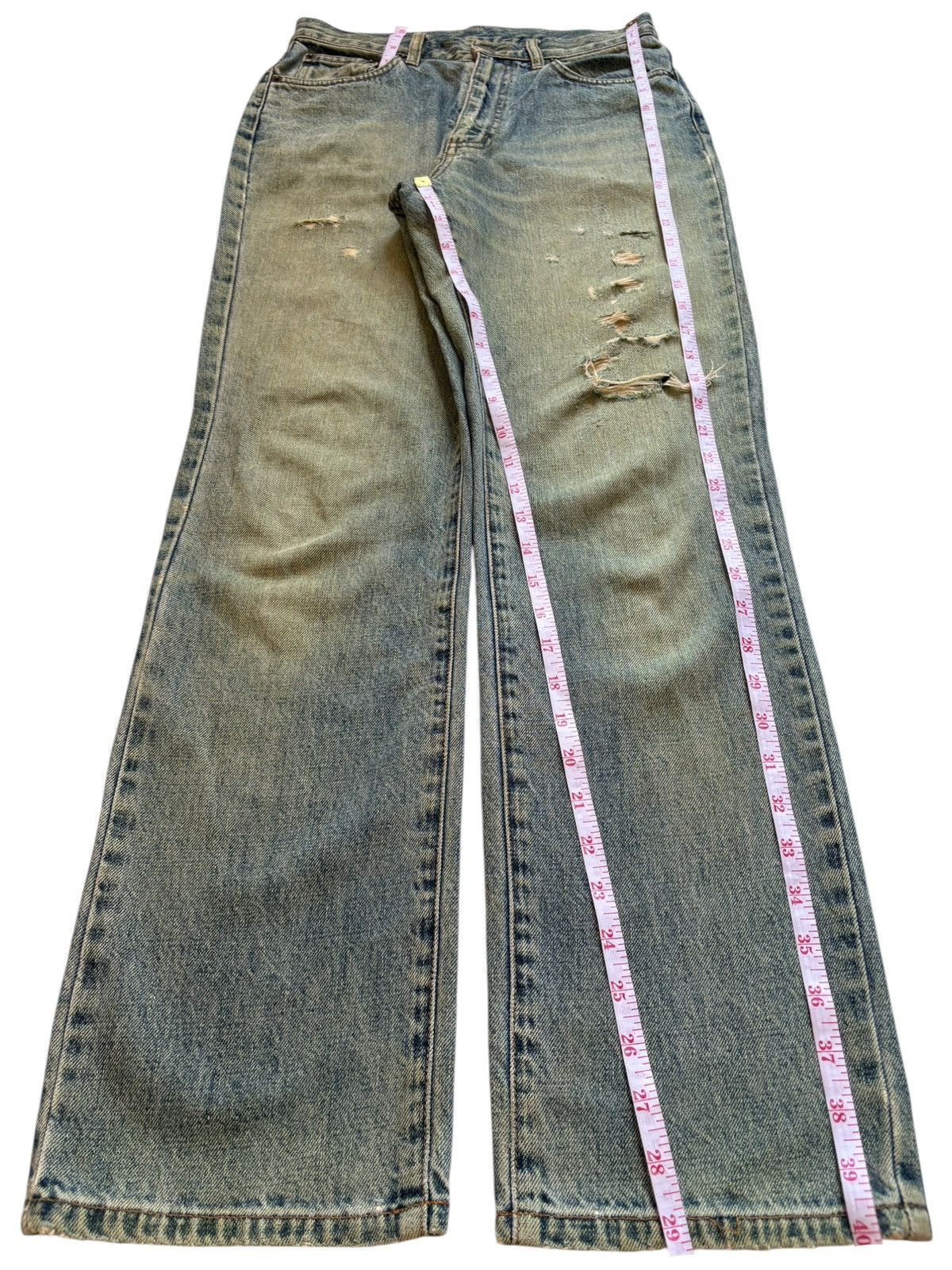 Japanese Brand Vintage Japanese Brand Mud Wash Distressed Jeans Size US 28 / EU 44 - 13 Thumbnail