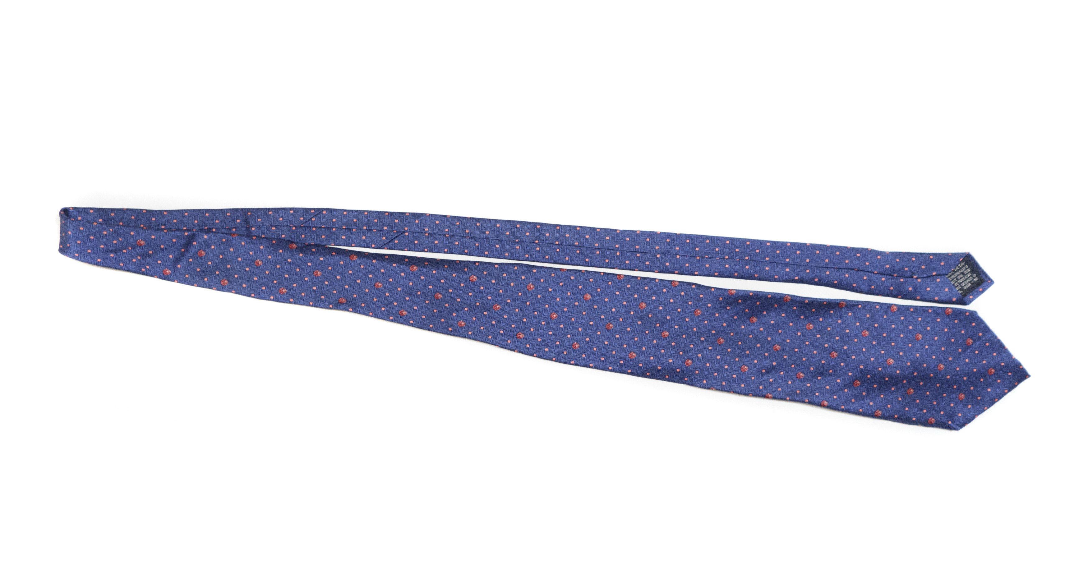 Versace 90S Medusa Monogram Silk Tie Vintage Size ONE SIZE - 3 Thumbnail