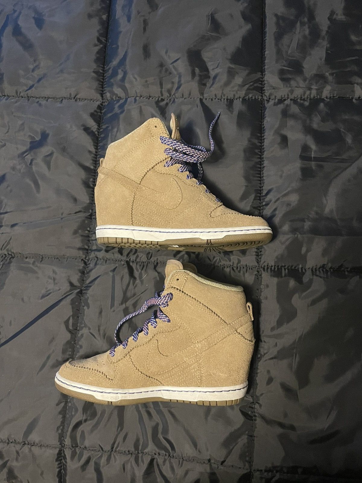 Nike Nike Dunk Sky Hi Wedge “Filbert” – Women’s Size (Rare Suede) Size US 7 / IT 37 - 1 Thumbnail