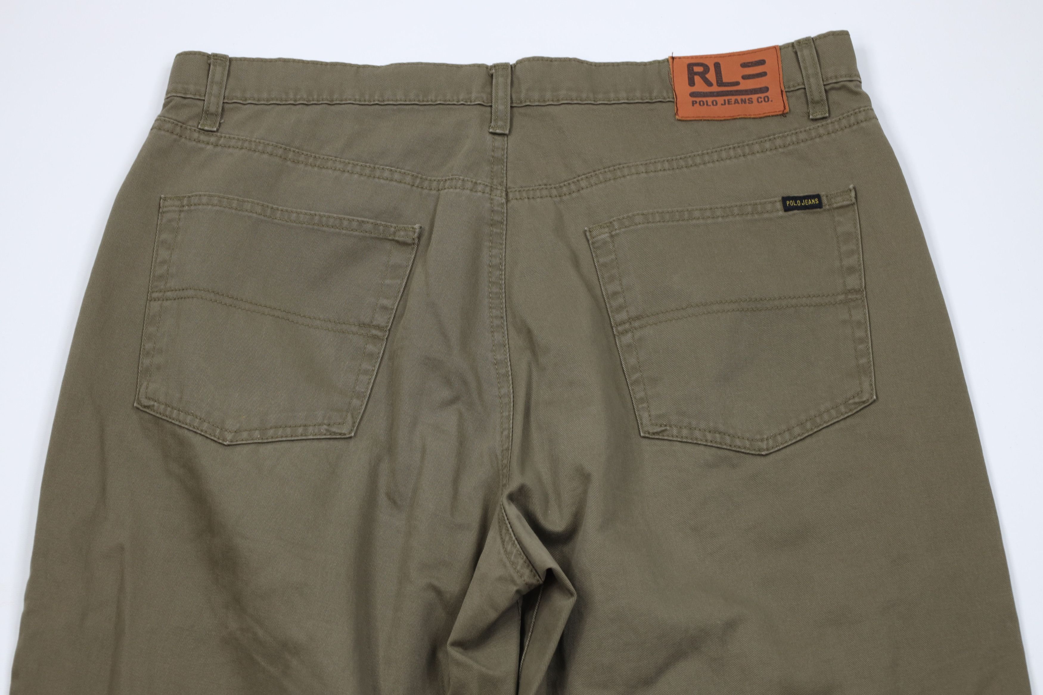 Ralph Lauren Vintage 90s Ralph Lauren Baggy Wide Leg Twill Jeans Size US 36 / EU 52 - 9 Thumbnail