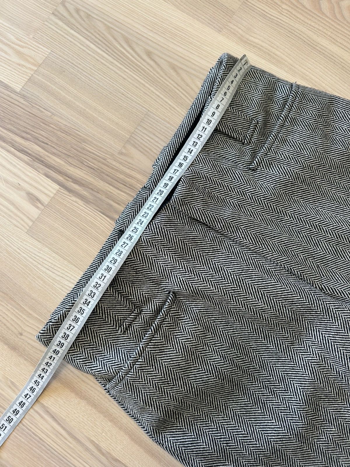 Gucci Gucci Tom Ford Era Herringbone Wool Pleated Trousers Archive Size US 30 / EU 46 - 7 Thumbnail