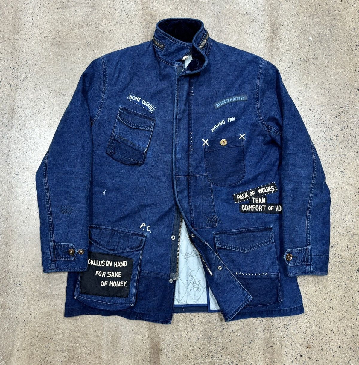 Porter Classic Porter Classic M65 Jacket Boro/Indigo Size US S / EU 44-46 / 1 - 1 Thumbnail
