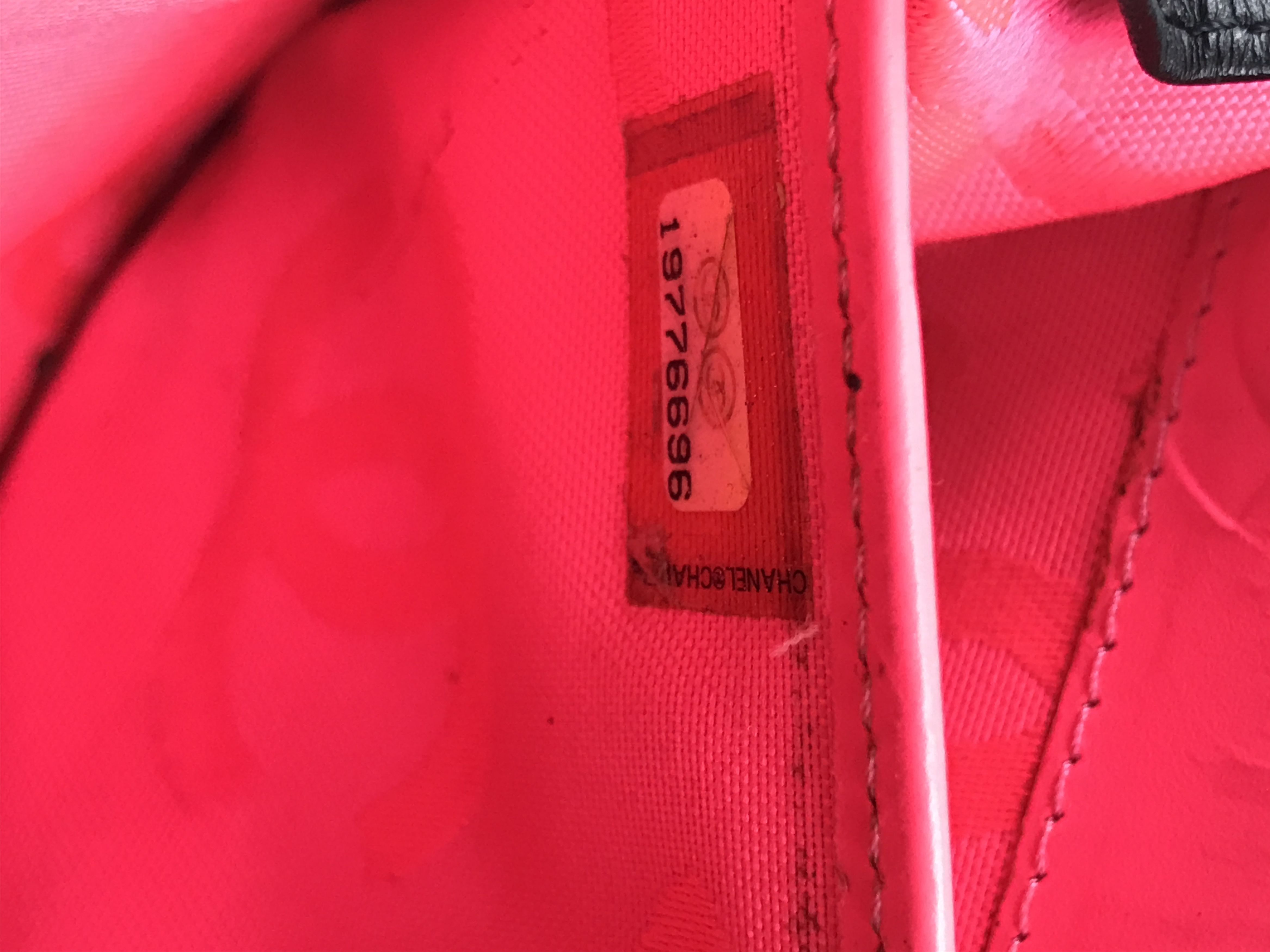 Chanel × Vintage Chanel Cambon Line Coco Mark Long Wallet Black Pink Lambskin Size ONE SIZE - 18 Thumbnail