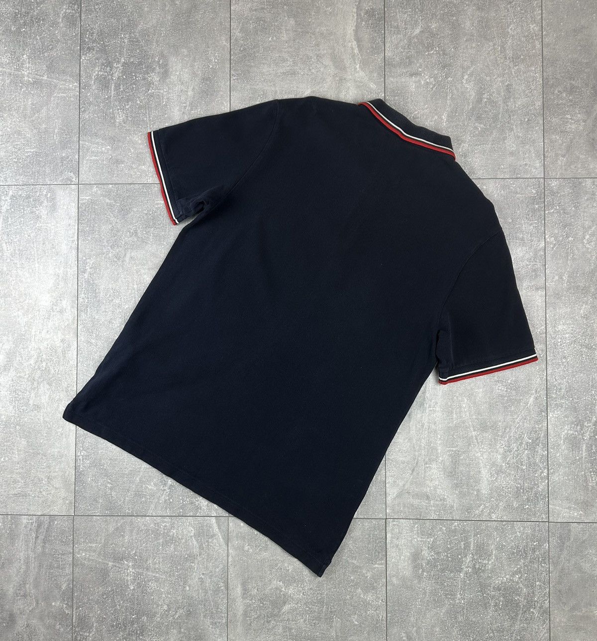 Prada Prada Linea Rossa Red Tab Logo Luxury Cotton Polo Size US XXL / EU 58 / 5 - 16 Thumbnail