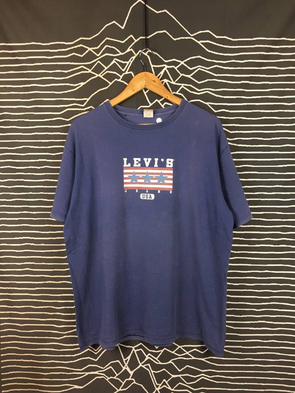 Levi's Vtg Levi’s Jeans USA Stars & Stripes Made In USA Tee Size L Size US L / EU 52-54 / 3 - 2 Thumbnail