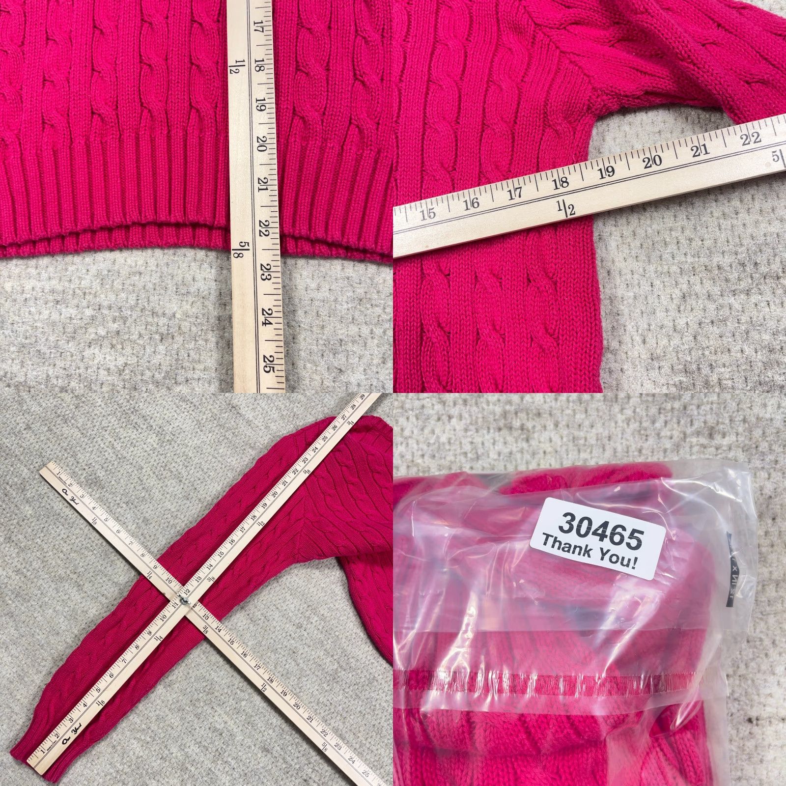 Disney Disney Women Pink Cable-Knit Pullover Sweater Mickey Mouse Walt World Crew Neck L Size L / US 10 / IT 46 - 8 Thumbnail