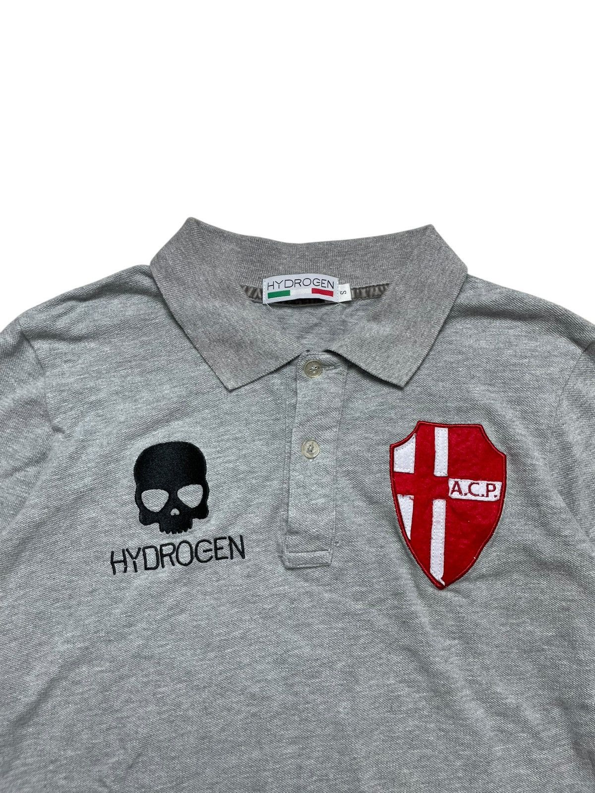 HYDROGEN Hydrogen Japanese brand skull polo shirt Size US S / EU 44-46 / 1 - 2 Thumbnail
