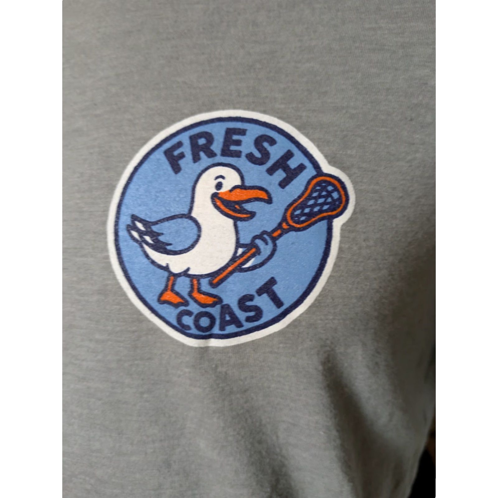 Vintage VINTAGE Canvas T-Shirt Lacrosse Men L Gray Seagull Logo 50% Polyester 25% Cotton 25% Rayon Size US L / EU 52-54 / 3 - 2 Thumbnail