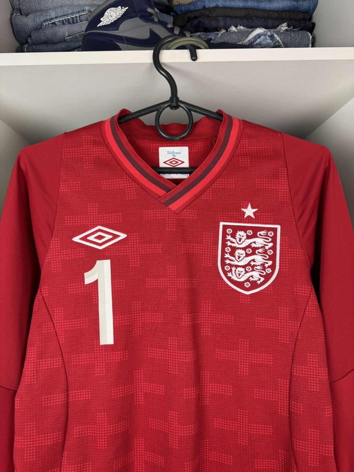 Umbro Umbro England 2012 2013 Joe Hart GK Long Sleeve Jersey Size US XS / EU 42 / 0 - 2 Thumbnail