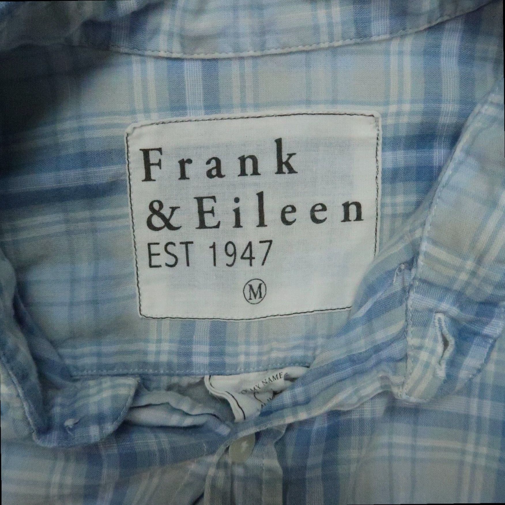 Frank & Eileen Frank & Eileen Blue Plaid Long Sleeve Button Up Shirt Mens Medium Size US M / EU 48-50 / 2 - 3 Thumbnail