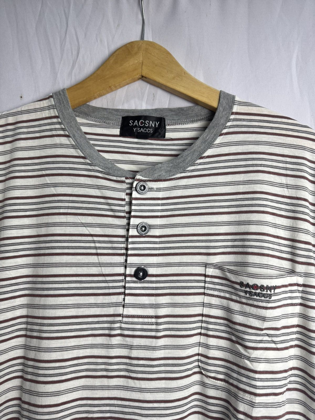 Yohji Yamamoto Yohji Yamamoto Stripe Tees Size US L / EU 52-54 / 3 - 2 Thumbnail