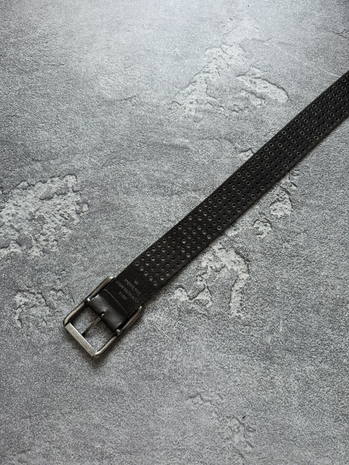 Japanese Brand × Vintage Cowboys Belt 98cm real leather belt rhinestones vintage 90s Size ONE SIZE - 13 Thumbnail