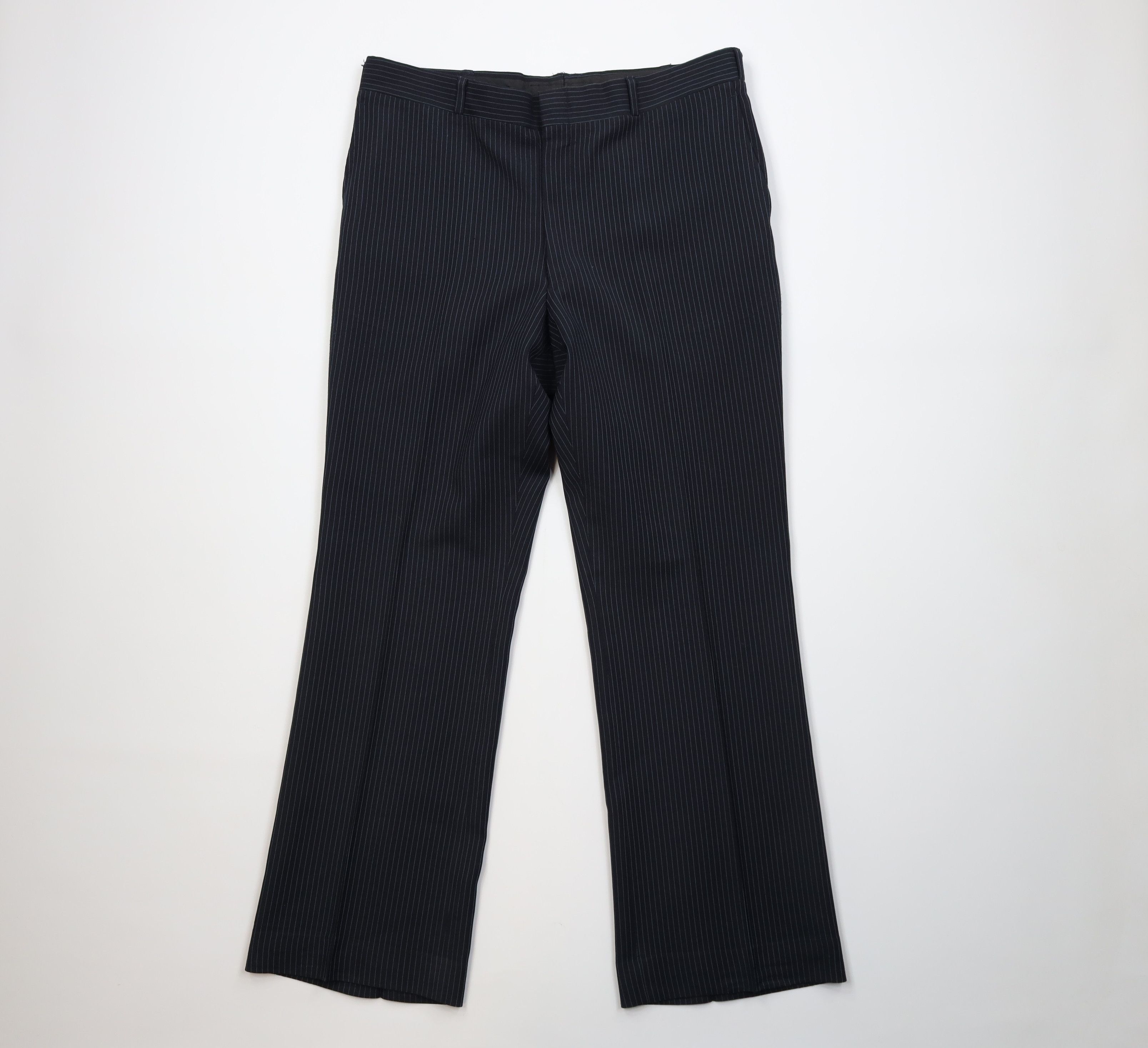 Vintage Vintage 70s Streetwear Flared Wide Leg Chino Pants Blue USA Size US 38 / EU 54 - 1 Thumbnail